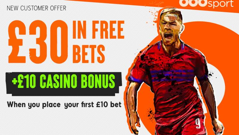 Boxing Day: Bet £10 and get £30 in free bets plus a £10 casino bonus with 888Sport
