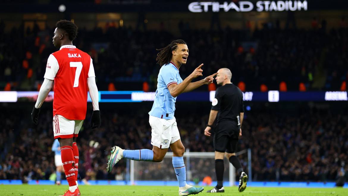 Ake strike sends Man City into fifth round with narrow win over Arsenal
