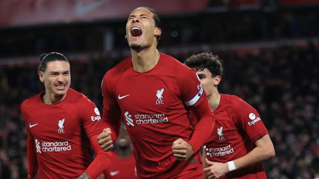 Liverpool 2-0 Wolves: Virgil van Dijk and Mohamed Salah boost Reds’ top-four hopes