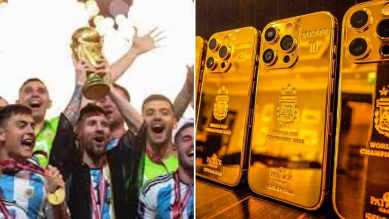 Lionel Messi Buys Gold iPhones Worth Rs 1.7 Crore Each For All Players Of Argentina’s World Cup Winning Squad