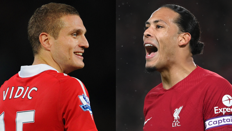 Virgil van Dijk ‘far better’ than Man Utd legend Nemanja Vidic as Liverpool defender labelled ‘best player in the league’ before this season