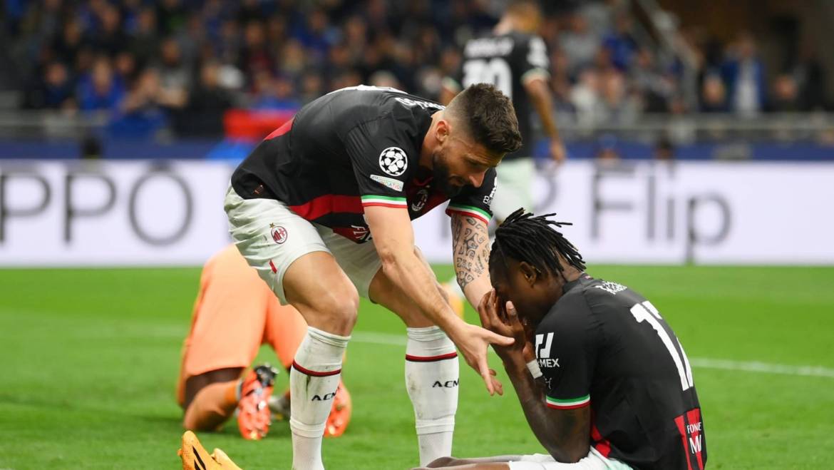 Rafael Leão, Struggling AC Milan Ripped by Fans for Champions League Loss to Inter