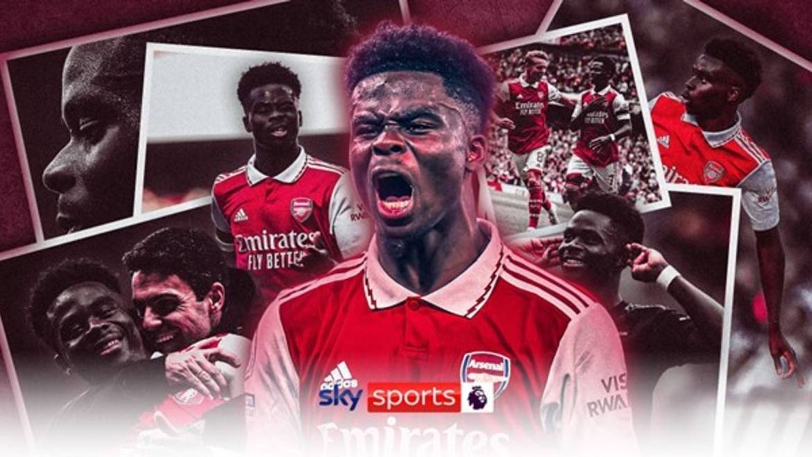 Saka signs new Arsenal contract until 2027