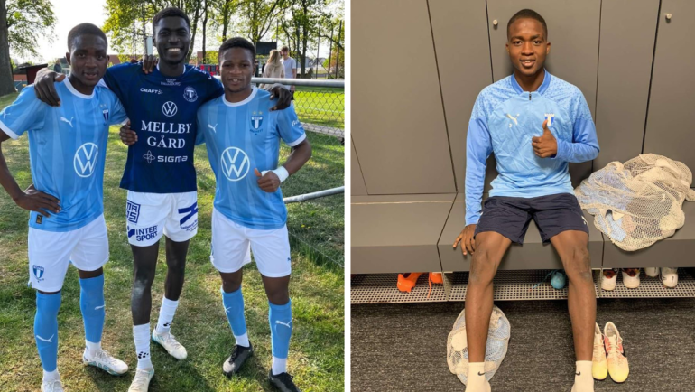 Two Nigerian talents makes good impression at Zlatan Ibrahimovic’s boyhood club Malmo FF