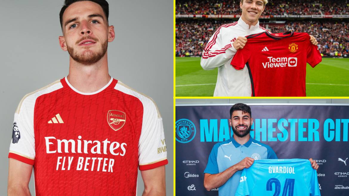 Top ten most expensive Premier League deals this summer: Moises Caicedo completes British record transfer fee while Rasmus Hojlund and Declan Rice seal huge moves
