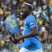 Napoli’s Victor Osimhen reacts to being compared to the world’s greatest
