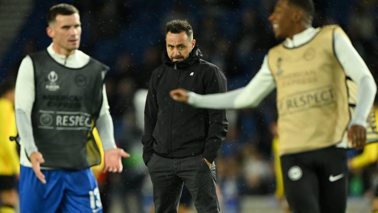 Brighton vs AEK Athens LIVE: Ansu Fati makes first start for Seagulls as Roberto De Zerbi’s side play first-ever European game