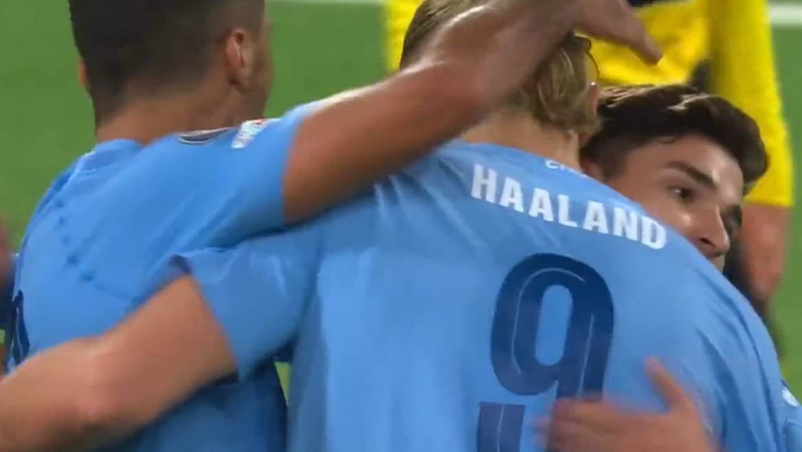 Video: Erling Haaland back to his best with World-class finish in Man City win