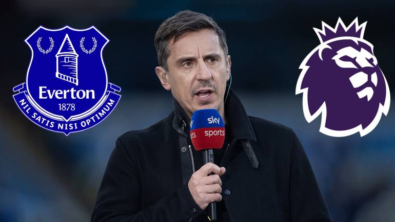 Everton: Gary Neville rips into the Premier League over their handling of Toffees situation