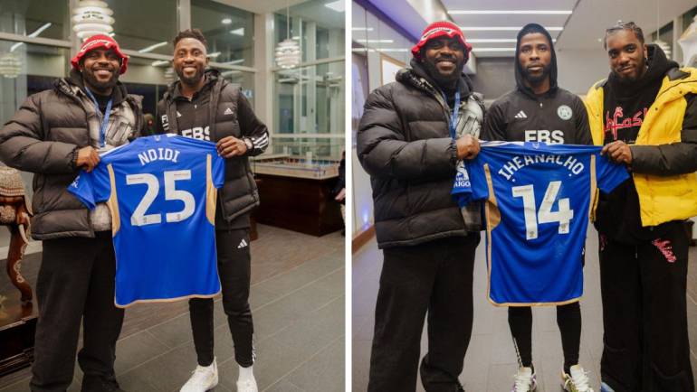 Watch: ‘Declan Rice’ crooner Odumodublvck spotted with Ndidi and Iheanacho