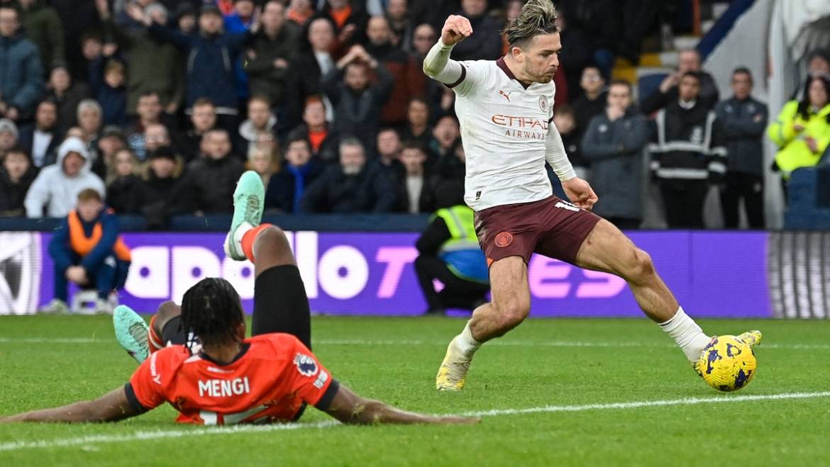 Jack Grealish Puts Manchester City Back On Track After Luton Scare
