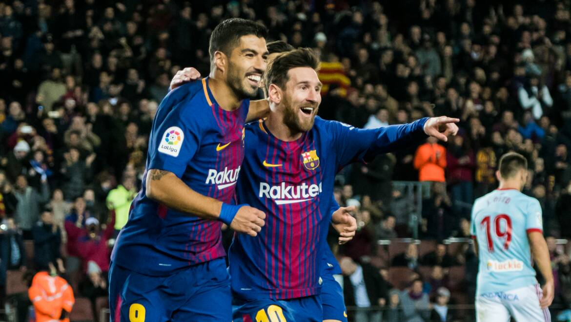 Lionel Messi’s record alongside Luis Suarez
