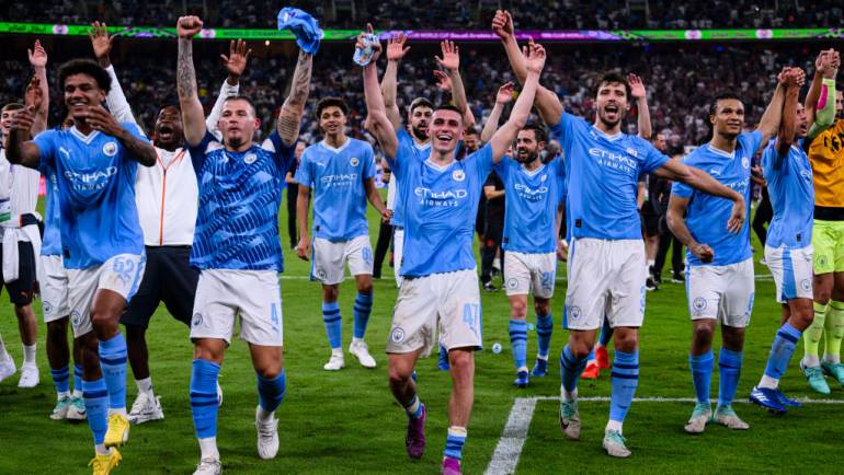 Supercomputer predicts Man City kick up a gear in 2024 to land a FOURTH consecutive Premier League title… while English clubs tipped to clean up in European competitions