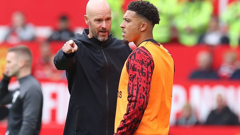 Erik ten Hag insists there is ‘no news’ on Jadon Sancho as he confirms star duo are in contract extension talks