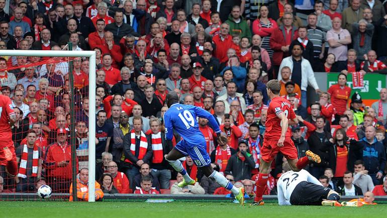 ‘I don’t make fun of it. Well, maybe once or twice…’: Demba Ba reflects on Steven Gerrard’s infamous slip for Liverpool against Chelsea in 2014