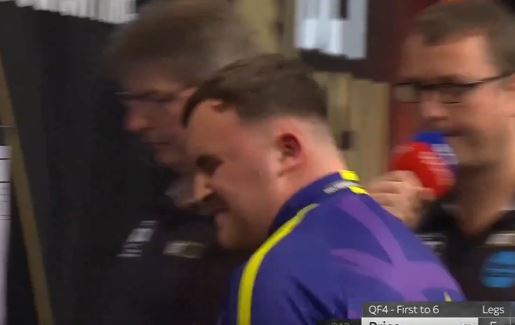 Luke Littler appears to shout ‘f*** off’ as frustrations boil over in defeat to Gerwyn Price