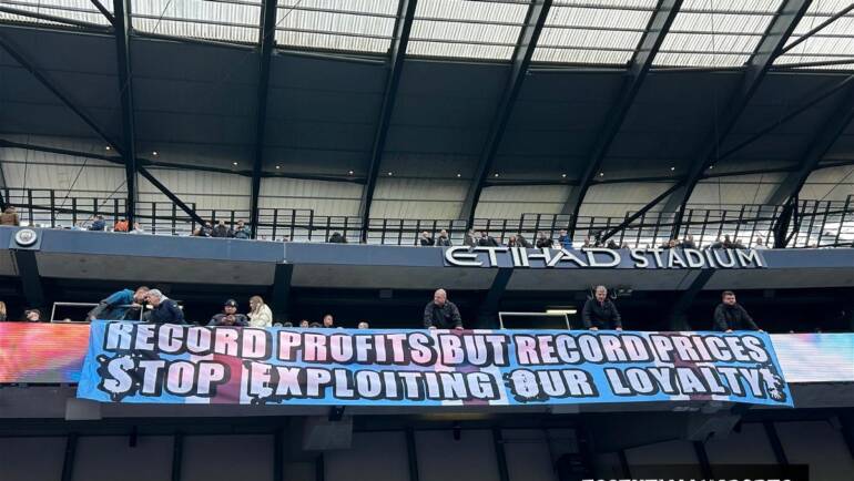 “Stop Exploiting” – Manchester City Fans Unleash Fury Towards Ownership Before Arsenal Game