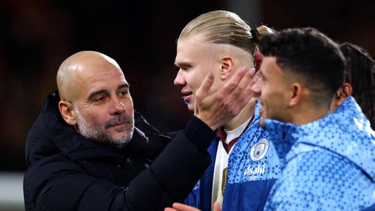 Guardiola defends ‘best striker in the world’ Haaland after Keane comments