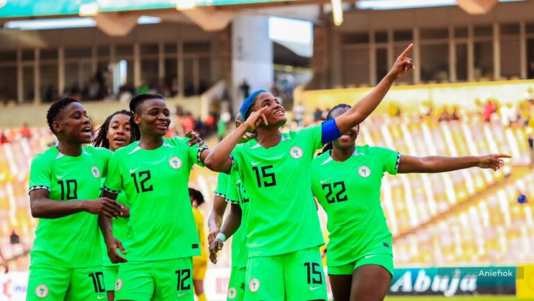 Nigeria 1 – 0 South Africa: Rasheedat Ajibade’s spot kick goal gives Super Falcons slight advantage over Banyana Banyana