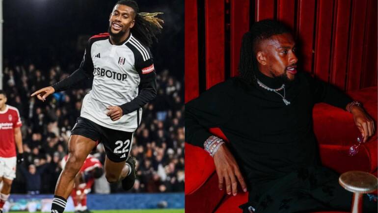 Photos: Fulham FC’s Alex Iwobi attends fashion magazine launch party in style