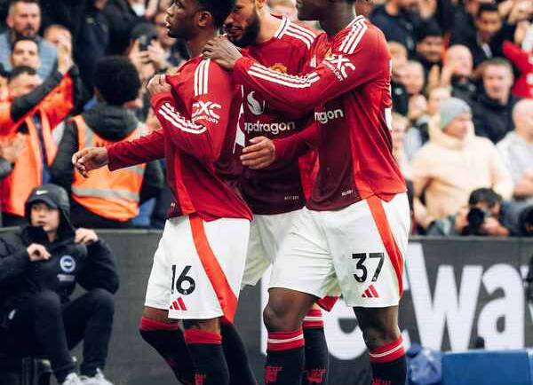 Amad and Mazraoui combine for United history