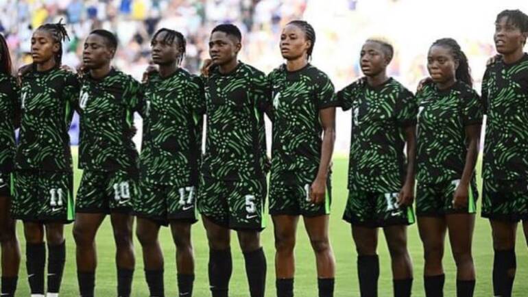 Photo: Super Falcons star flaunts Puma kicks as Wizkid shades the brand