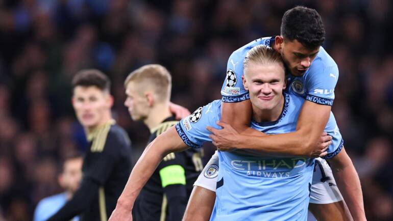 Haaland scores stunner as Man City put five past Sparta Prague