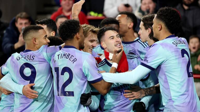 Arsenal go second with impressive comeback win over Brentford