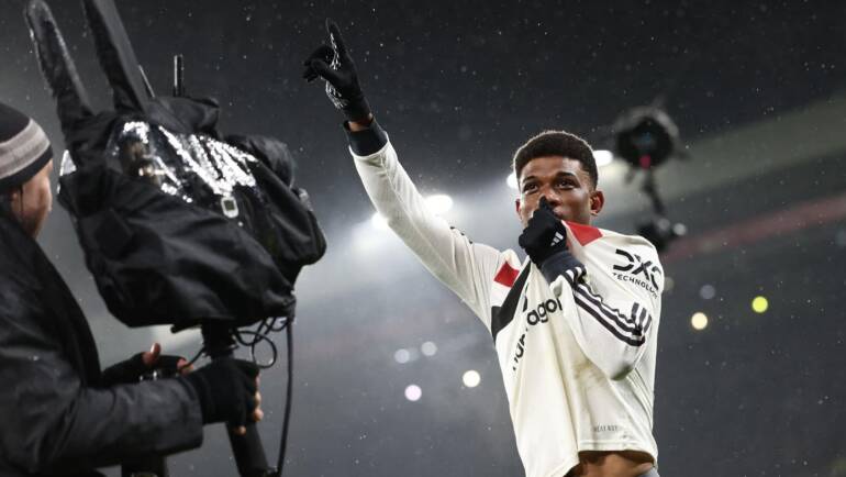 Amad strikes late as improved Man Utd hold Liverpool in thriller