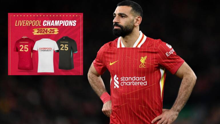 Liverpool ‘Champions 25’ shirts released as they extend Premier League lead following 2-0 victory over Newcastle