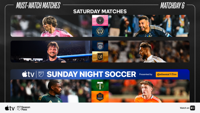 Matchday 6: What to watch for in this weekend’s must-watch matches | MLSSoccer.com