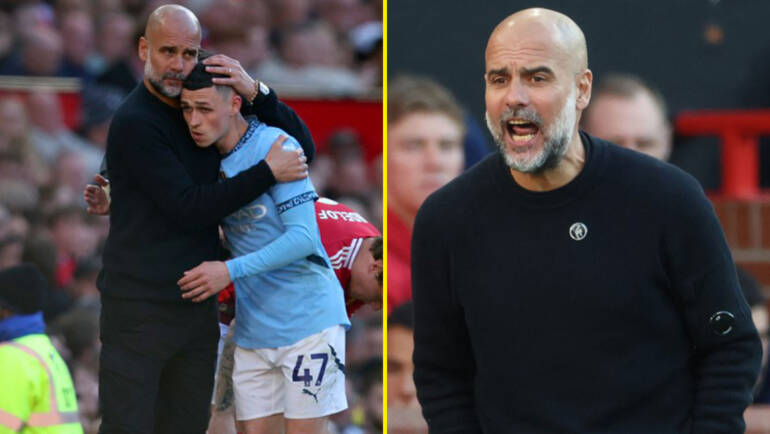 ‘They should be ashamed’ – Pep Guardiola slams Manchester United fans’ vulgar chant about Phil Foden’s mum