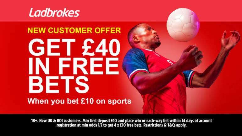 Leicester v Ipswich betting offer: Bet £10 on Jamie Vardy to score in his final game and get £40 in free bets with Ladbrokes