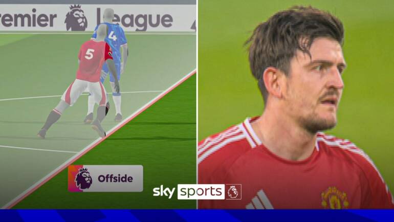 Chelsea vs Man United: Harry Maguire’s clever finish ruled off by semi-automated offside