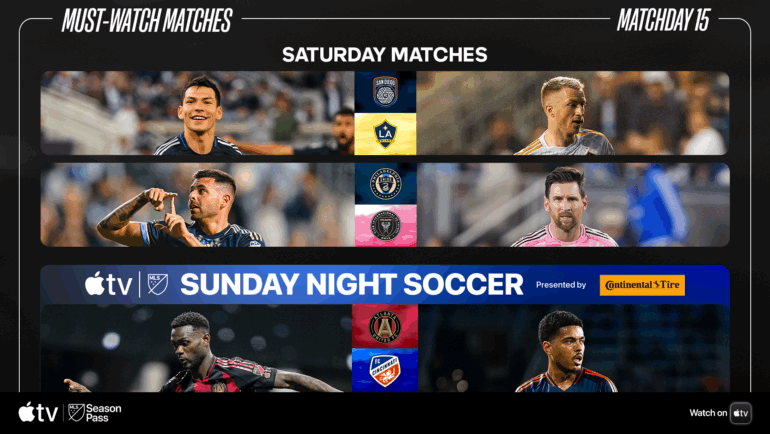 Matchday 15: What to know for this weekend’s must-watch matches | MLSSoccer.com