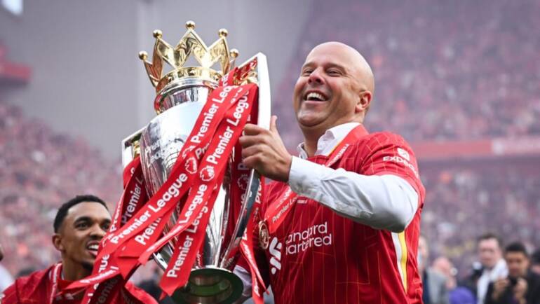 Liverpool Lift Premier League Trophy After Crystal Palace Draw