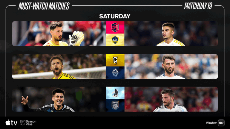 Matchday 19: What to know for this weekend’s must-watch matches | MLSSoccer.com
