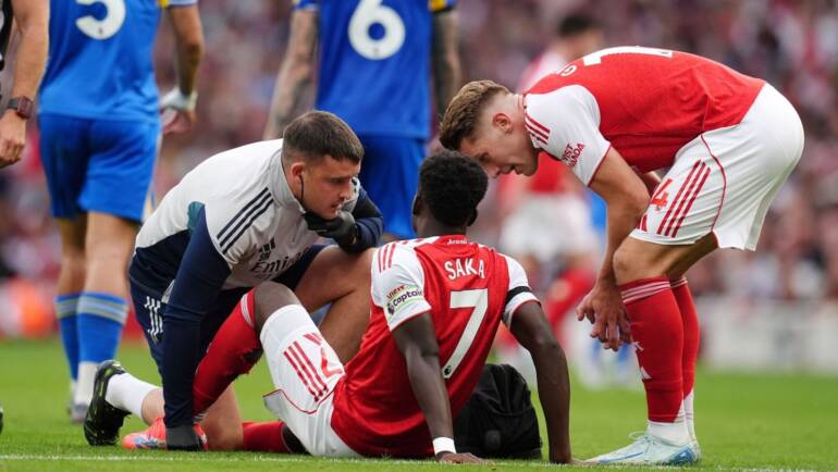 Arsenal injuries: Bukayo Saka and Martin Odegaard taken off against Leeds with Liverpool showdown next weekend