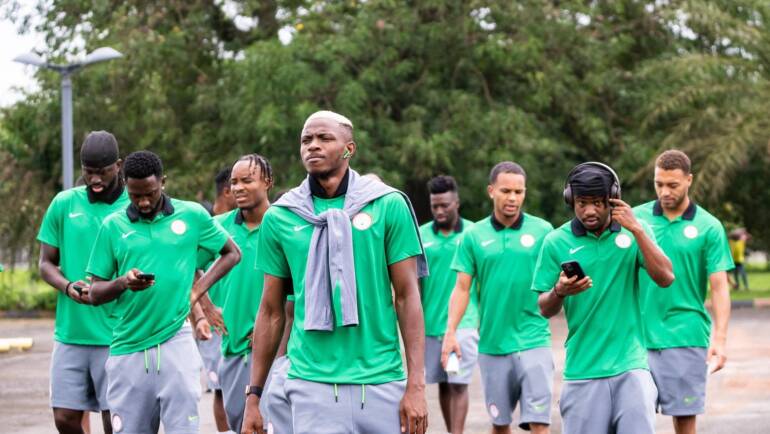 WATCH: Super Eagles depart for Bloemfontein ahead of make-or-mar clash with South Africa