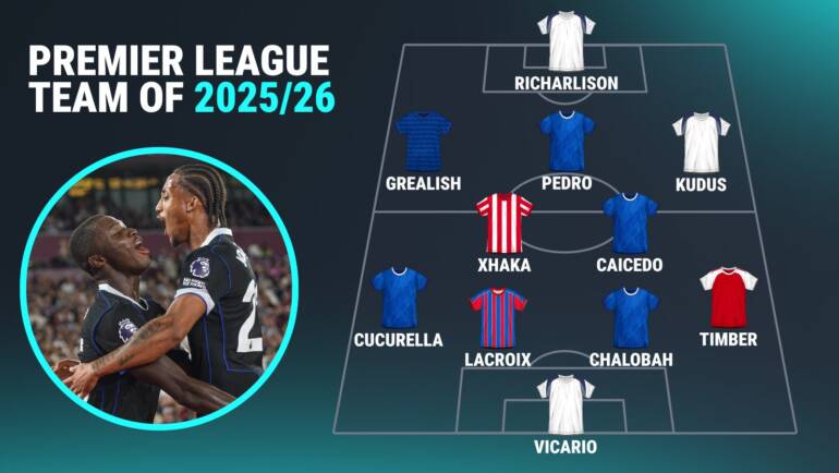 Premier League team of the 2025/26 season so far