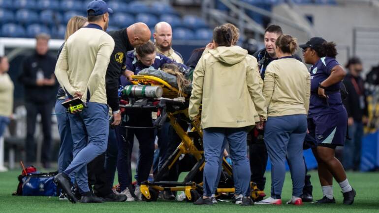 Reign-Racing game halted after DeMelo collapses