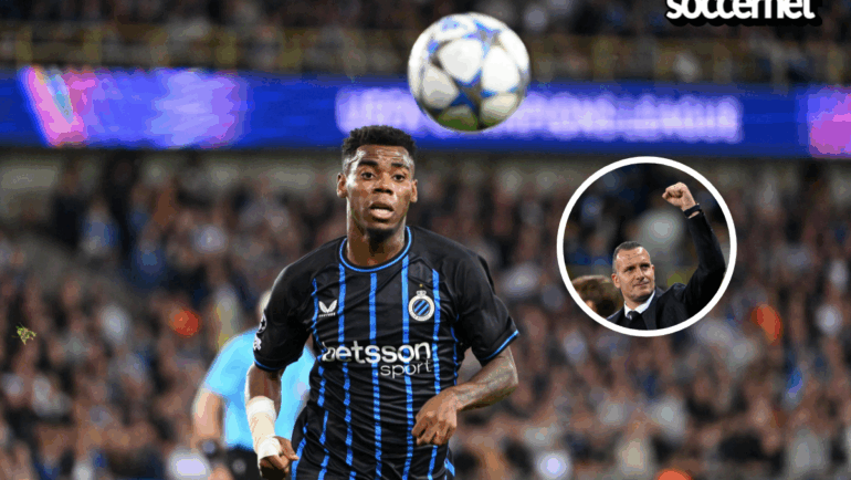 Club Brugge head coach reacts to Onyedika substitution scuffle