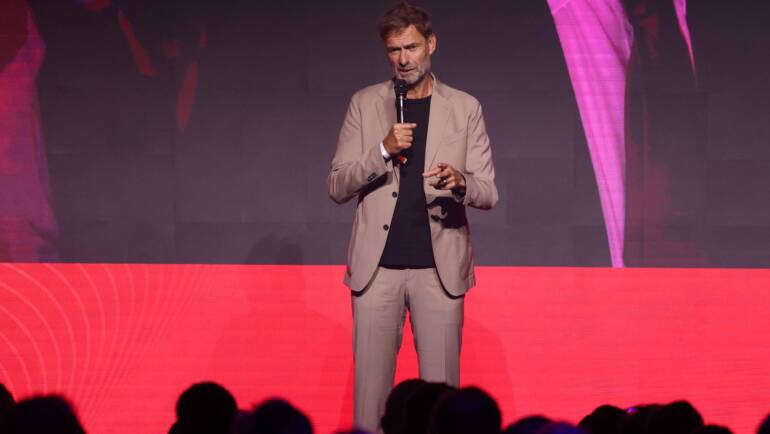 Former Liverpool manager Jurgen Klopp, now Red Bull Head of Global Soccer, visits New York Red Bulls before Hudson River Derby against NYCFC