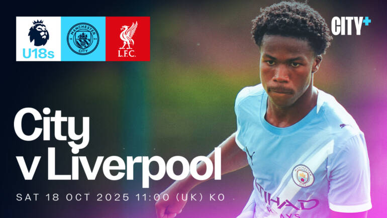 Watch City's Under-18 Premier League North clash with Liverpool live on CITY+
