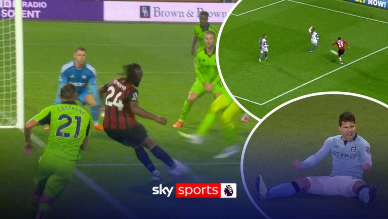 INSANE goals scored from impossible angles in the Premier League