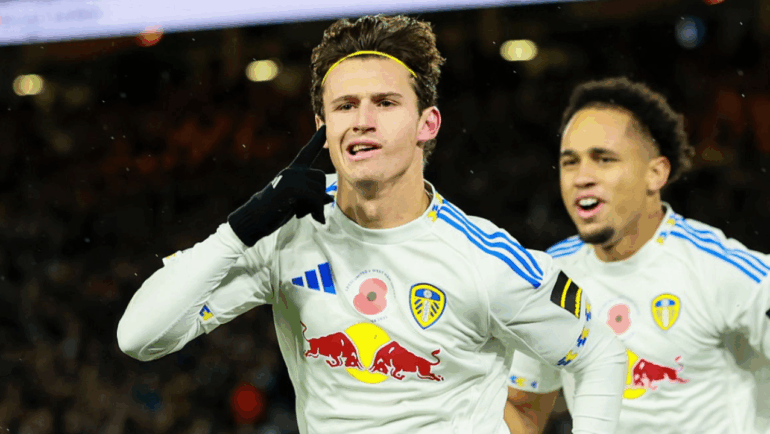 Brenden Aaronson’s first goal of season sparks Leeds United victory