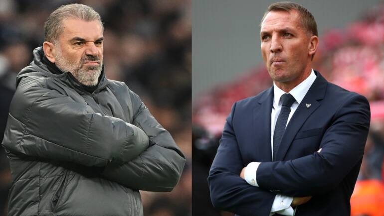 Ange Postecoglou tipped for shock return to management with Premier League strugglers but faces competition from Brendan Rodgers