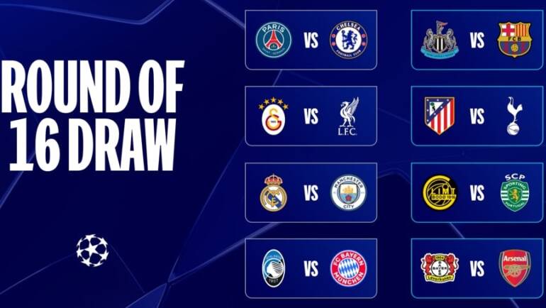 UEFA Champions League Round of 16 Fever: Who will Reach the Quarter-Finals?